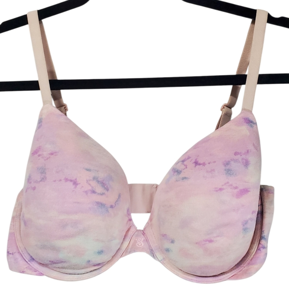 Victoria's Secret Lightly Lined Forever Tshirt Bra Tie Dyed Lingerie Mermaidcore
